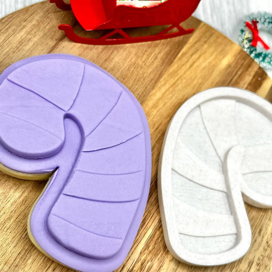 Candy Cane | Cookie Cutter | Fondant Stamp Embosser