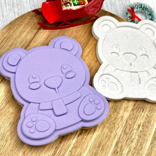 Christmas Polar Bear | Cookie Cutter | Fondant Stamp Embosser