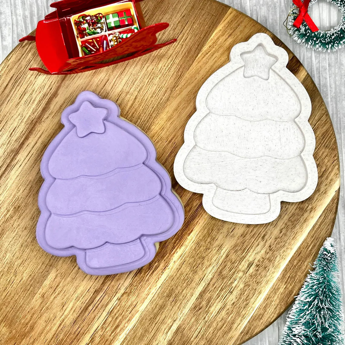 Christmas Tree | Cookie Cutter | Fondant Stamp Embosser