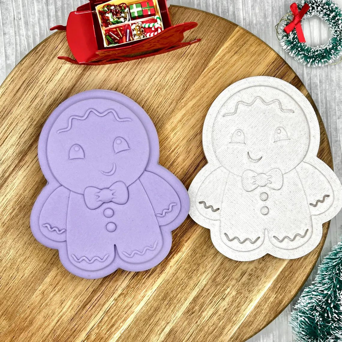 Gingerbread Boy | Cookie Cutter | Fondant Stamp Embosser