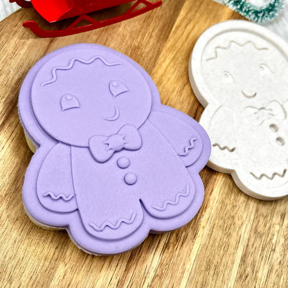 Gingerbread Boy | Cookie Cutter | Fondant Stamp Embosser