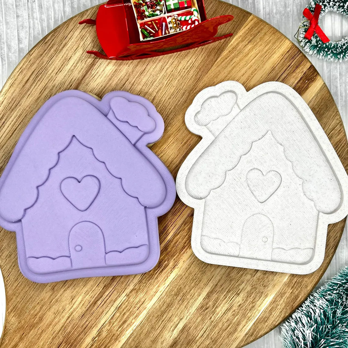 Gingerbread House | Cookie Cutter | Fondant Stamp Embosser