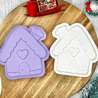 Gingerbread House | Cookie Cutter | Fondant Stamp Embosser