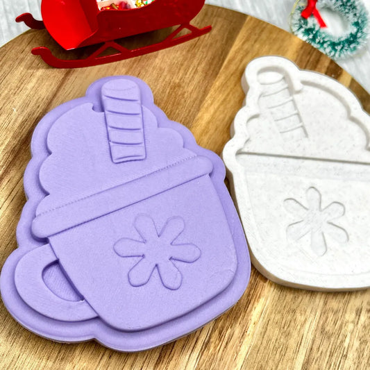 Hot Cocoa | Cookie Cutter | Fondant Stamp Embosser