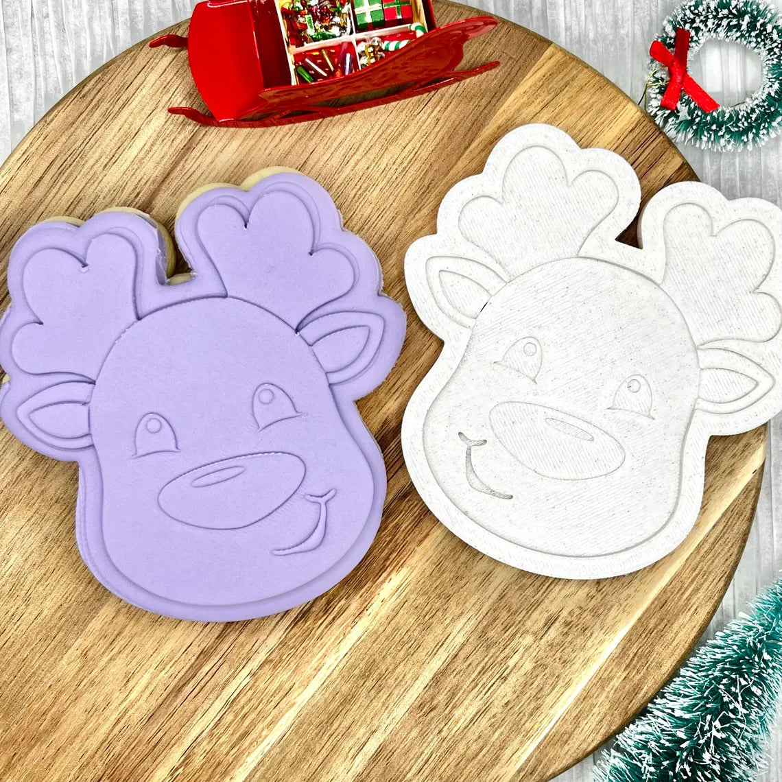 Reindeer | Cookie Cutter | Fondant Stamp Embosser