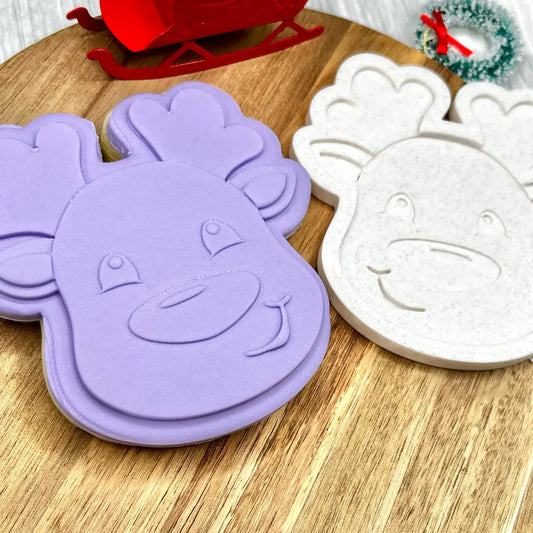 Reindeer | Cookie Cutter | Fondant Stamp Embosser