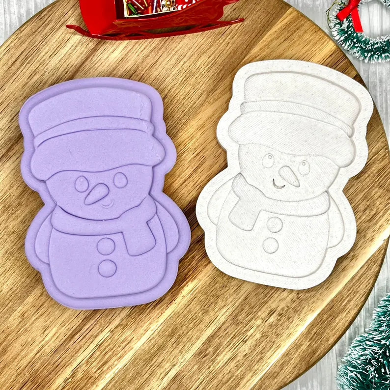 Snowman | Cookie Cutter | Fondant Stamp Embosser