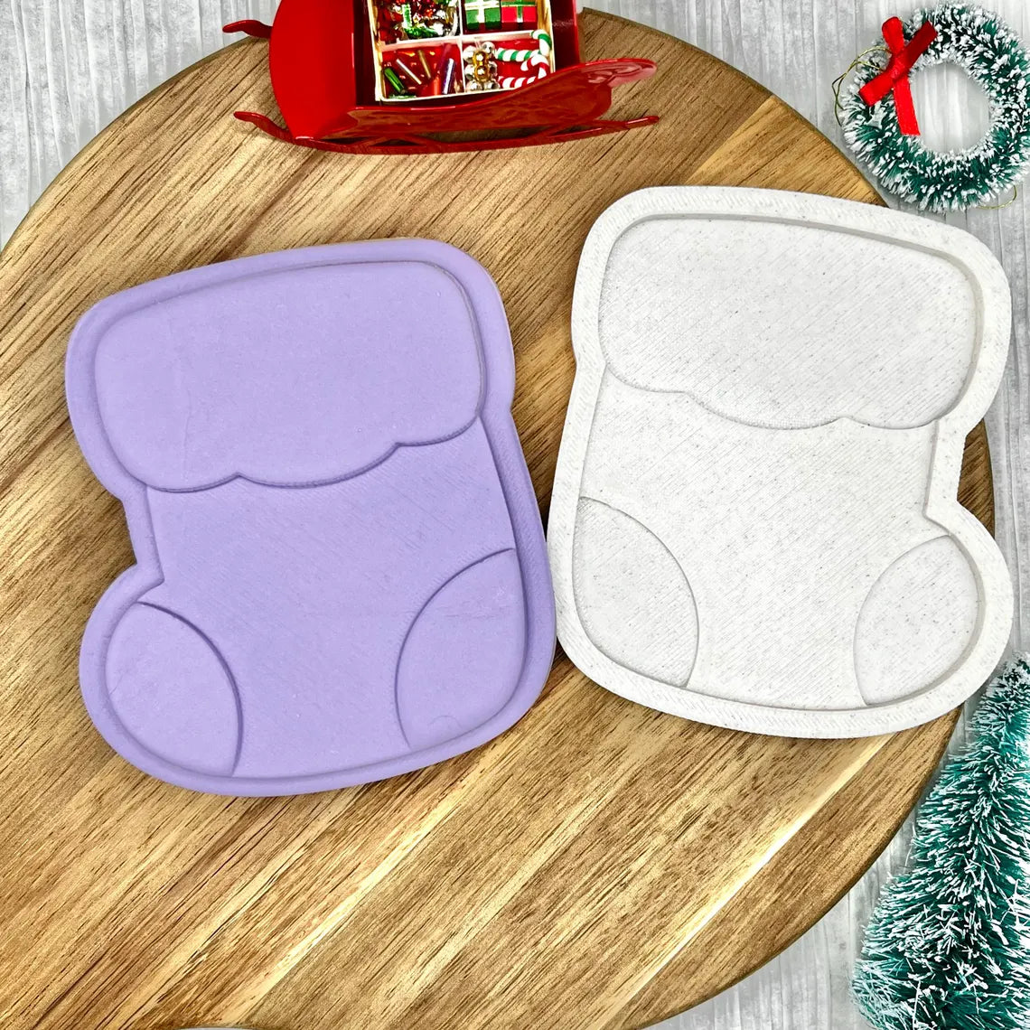 Christmas Stocking | Cookie Cutter | Fondant Stamp Embosser